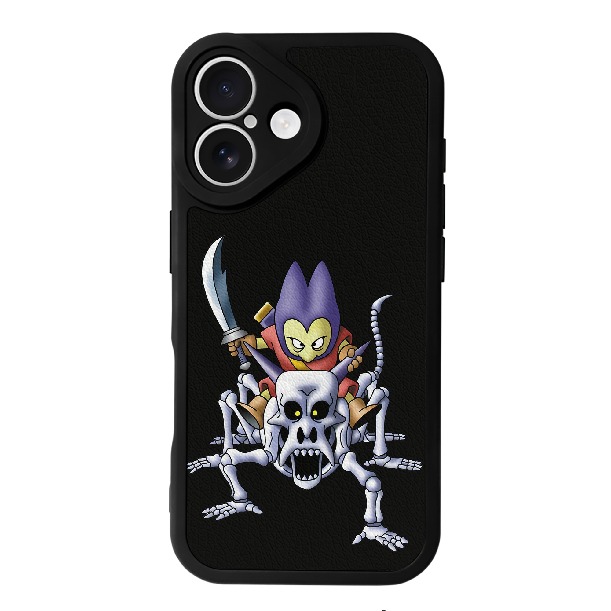 （画像用） ドラゴンクエスト Doragon Kuesuto Dragon Quest 【iPhone 16シリーズ対応】シリコンスマホケース（レザー調） 材質：シリコン